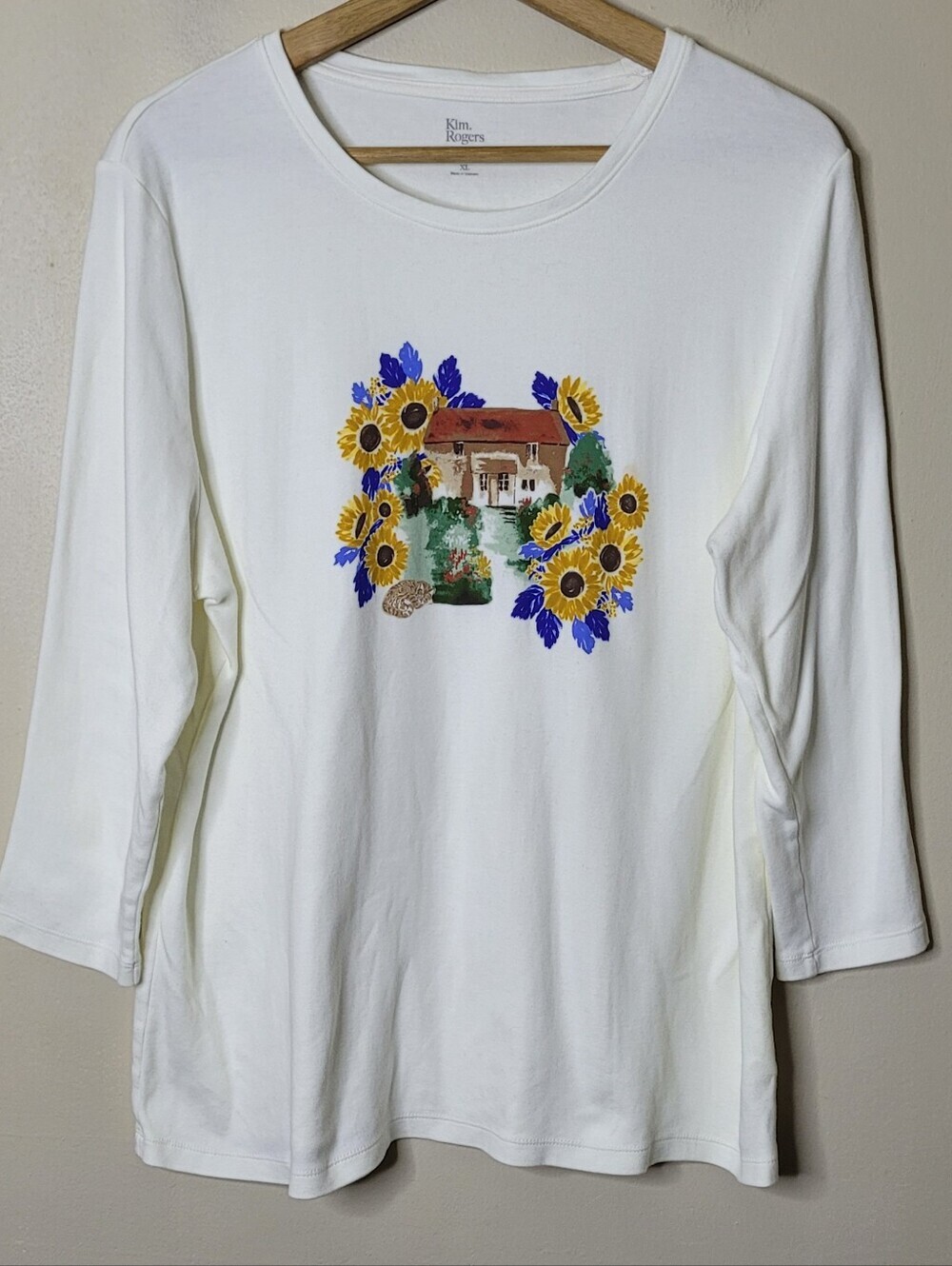 Kim Rogers Set Of 2 Perfectly Soft Cotton Shirts XL - Picture 4 of 7